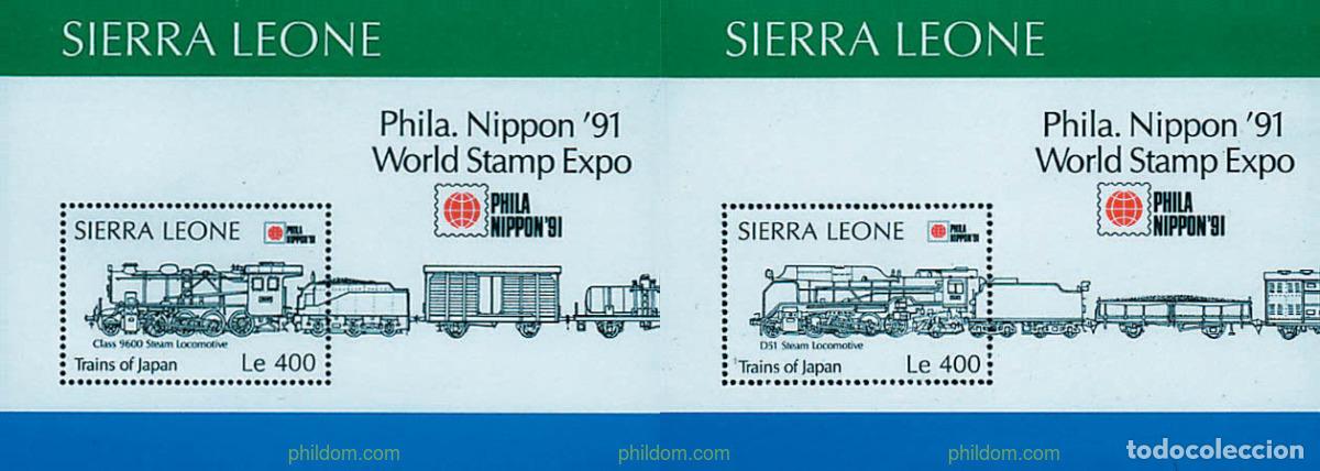 Sellos: 362119 MNH SIERRA LEONA 1991 PHILANIPPON 91. EXPOSICION FILATELICA INTERNACIONAL