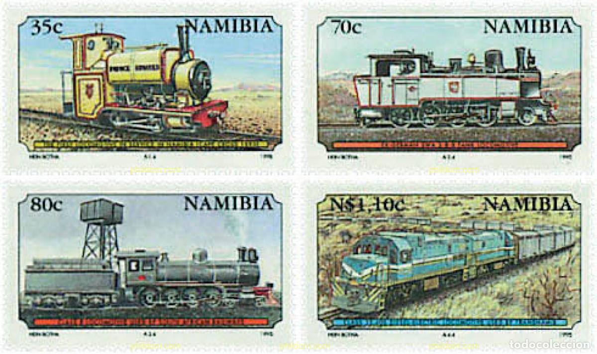 Sellos: 56252 MNH NAMIBIA 1995 CENTENARIO DEL FERROCARRIL EN NAMIBIA