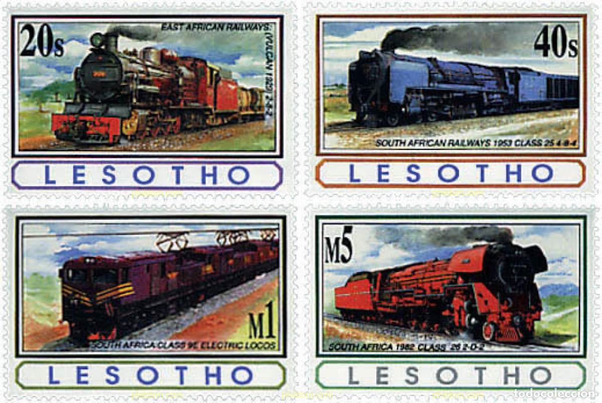 Sellos: 337961 MNH LESOTHO 1993 LOCOMOTORAS DE AFRICA