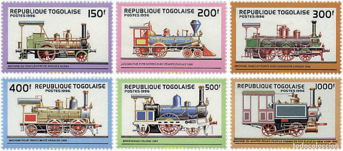 Sellos: 59205 MNH TOGO 1996 LOCOMOTORAS
