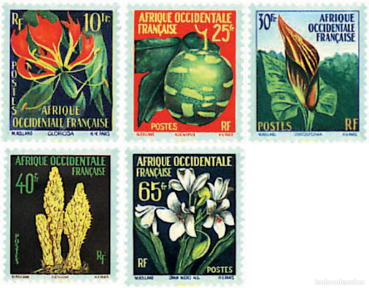 Sellos: 97904 MNH AFRICA OCCIDENTAL FRANCESA 1958 FLORA