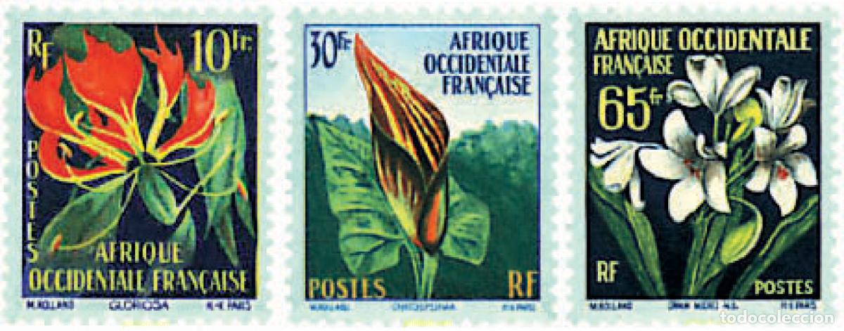 Sellos: 266983 MNH AFRICA OCCIDENTAL FRANCESA 1958 FLORA