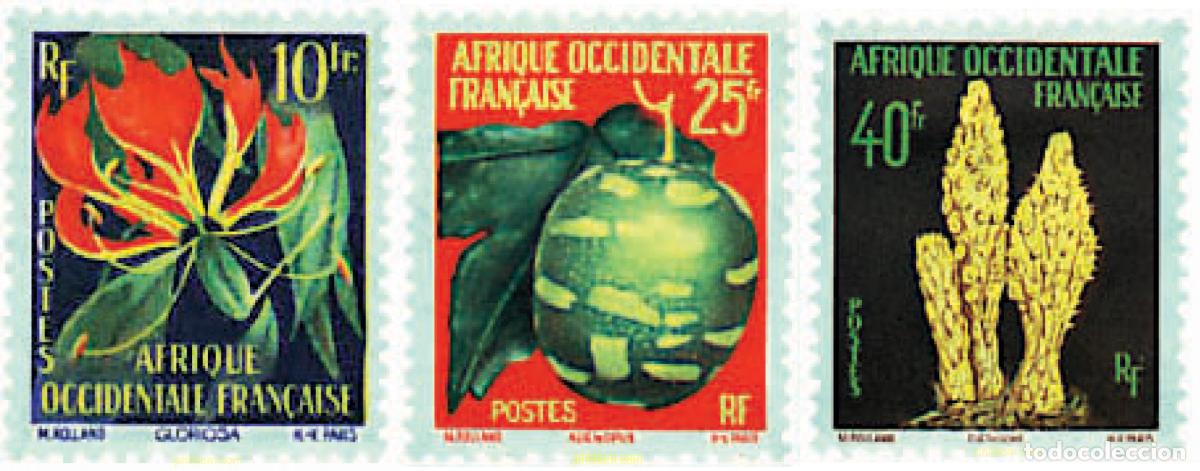 Sellos: 679411 MNH AFRICA OCCIDENTAL FRANCESA 1958 FLORA
