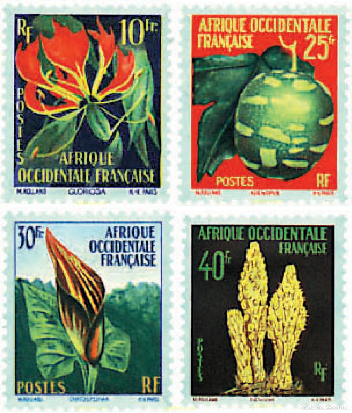 Sellos: 679421 MNH AFRICA OCCIDENTAL FRANCESA 1958 FLORA