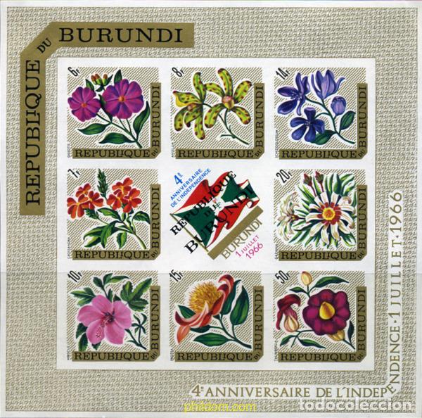 Sellos: 13175 HINGED BURUNDI 1967 4 ANIVERSARIO DE LA INDEPENDENCIA