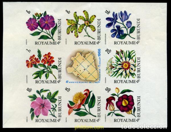 Sellos: 202169 MNH BURUNDI 1967 4 ANIVERSARIO DE LA INDEPENDENCIA