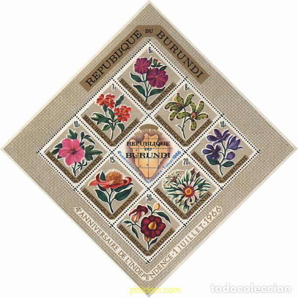 Sellos: 633030 MNH BURUNDI 1967 4 ANIVERSARIO DE LA INDEPENDENCIA