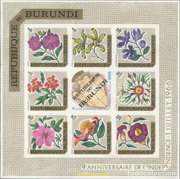 Sellos: 633031 MNH BURUNDI 1967 4 ANIVERSARIO DE LA INDEPENDENCIA