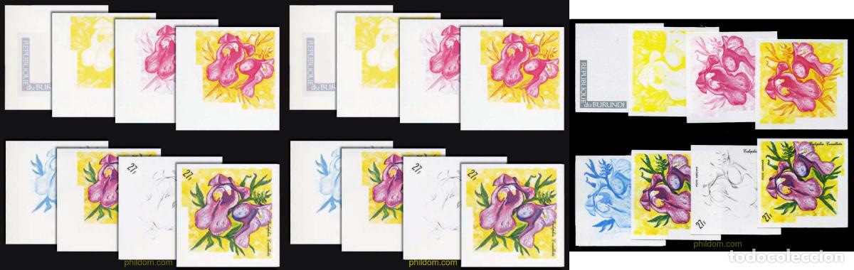 Sellos: 204419 MNH BURUNDI 1972 ORQUIDEAS AFRICANAS