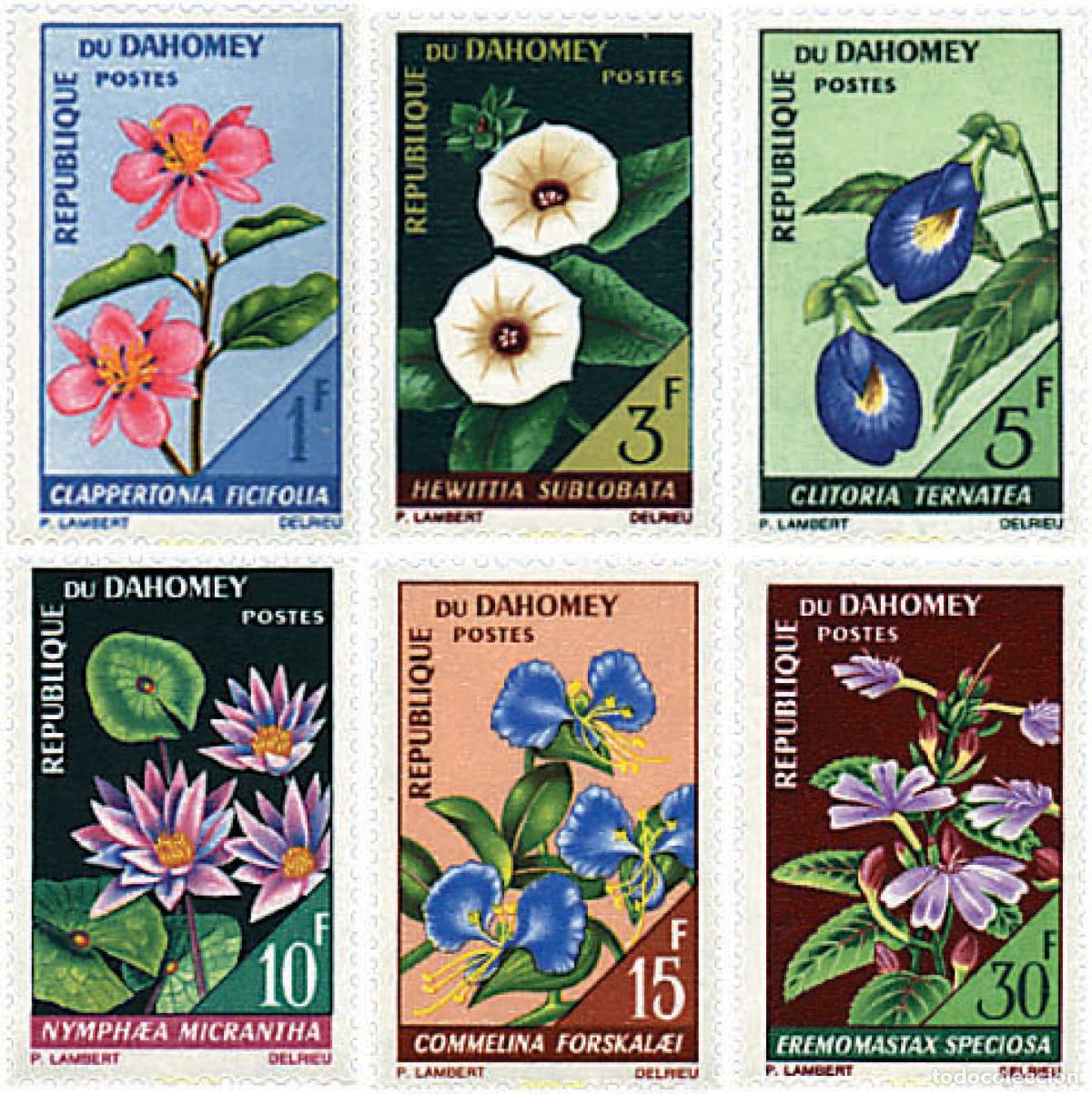 Sellos: 83685 MNH DAHOMEY 1967 FLORES