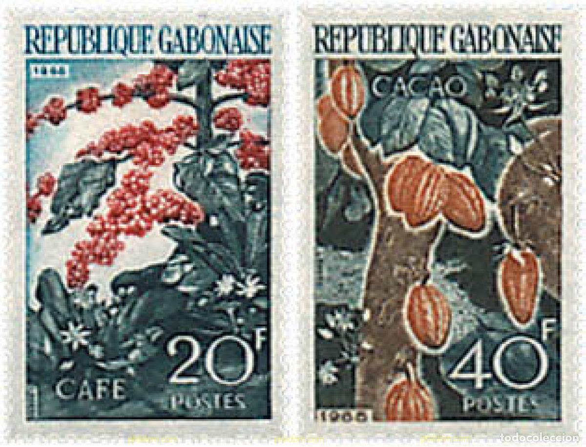Sellos: 90886 MNH GABON 1968 PLANTACIONES