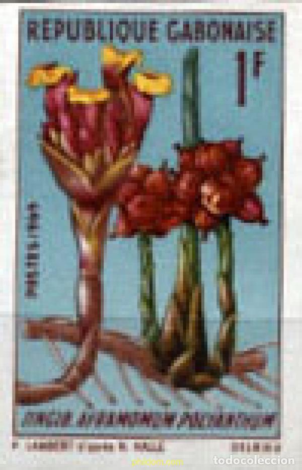 Sellos: 221405 MNH GABON 1969 FLORES