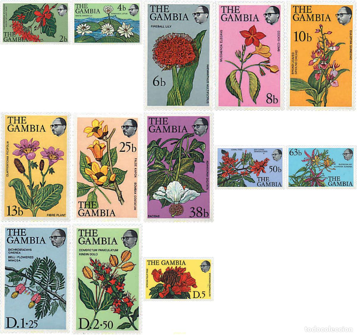 Sellos: 93345 MNH GAMBIA 1977 FLORES