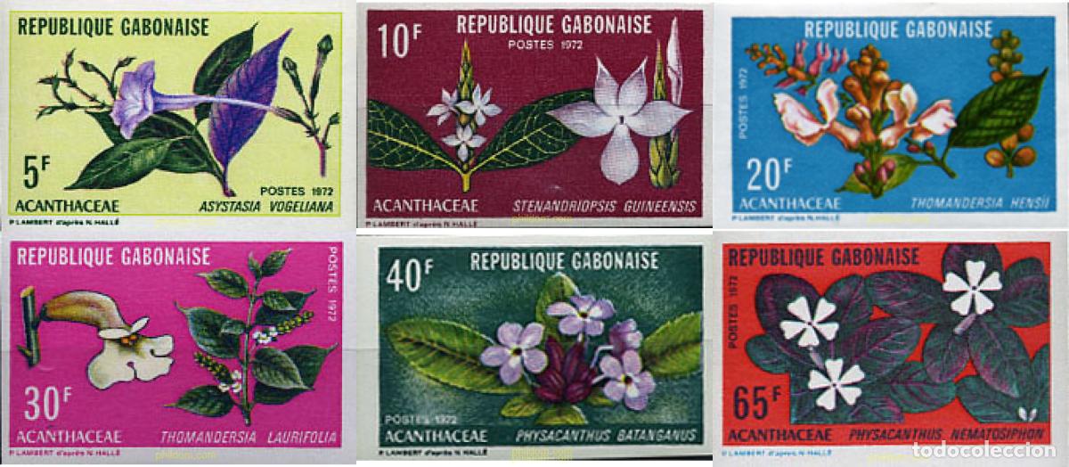 Sellos: 14596 MNH GABON 1972 FLORES