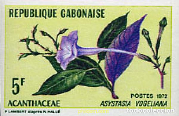 Sellos: 221425 MNH GABON 1972 FLORES