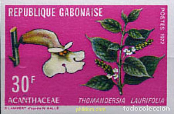 Sellos: 221427 MNH GABON 1972 FLORES