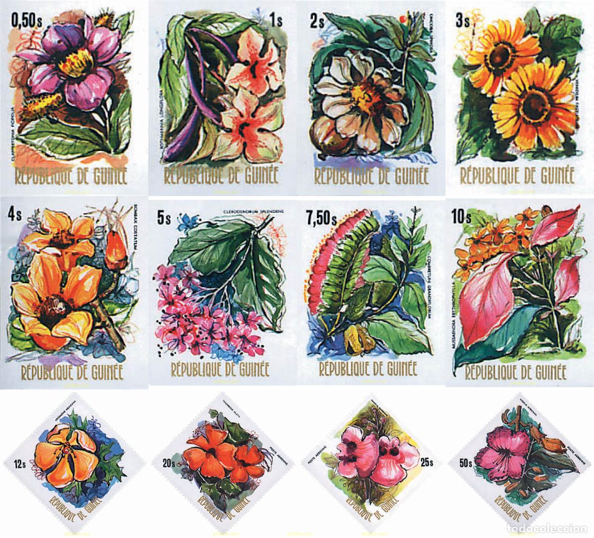 Sellos: 95155 MNH GUINEA 1974 FLORES DE GUINEA