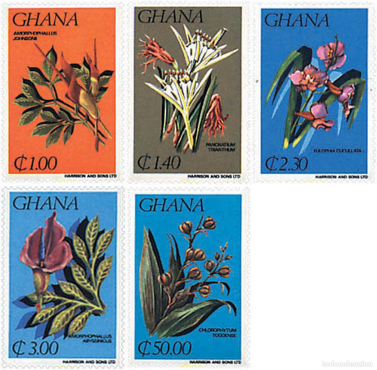 Sellos: 91136 MNH GHANA 1984 FLORES DE GHANA