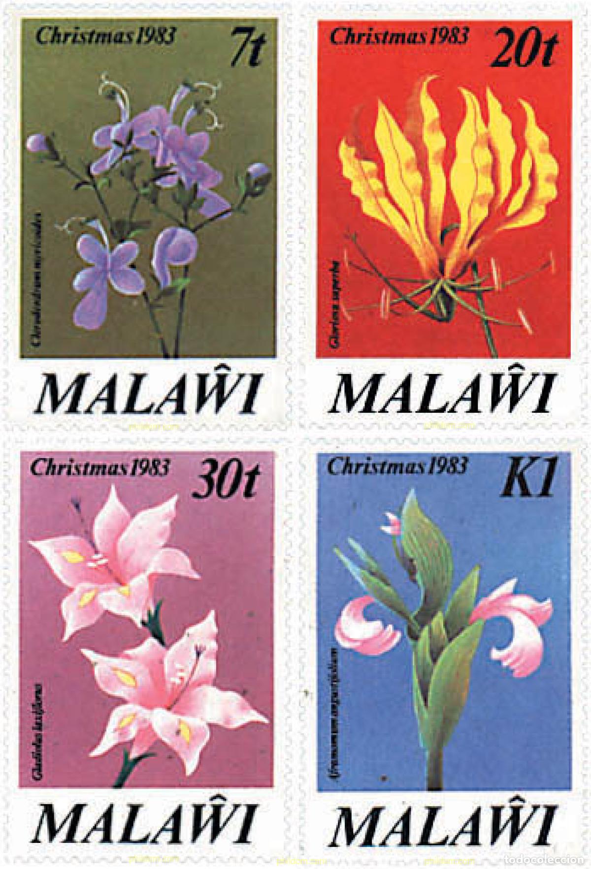 Sellos: 95235 MNH MALAWI 1983 FLORES AFRICANAS