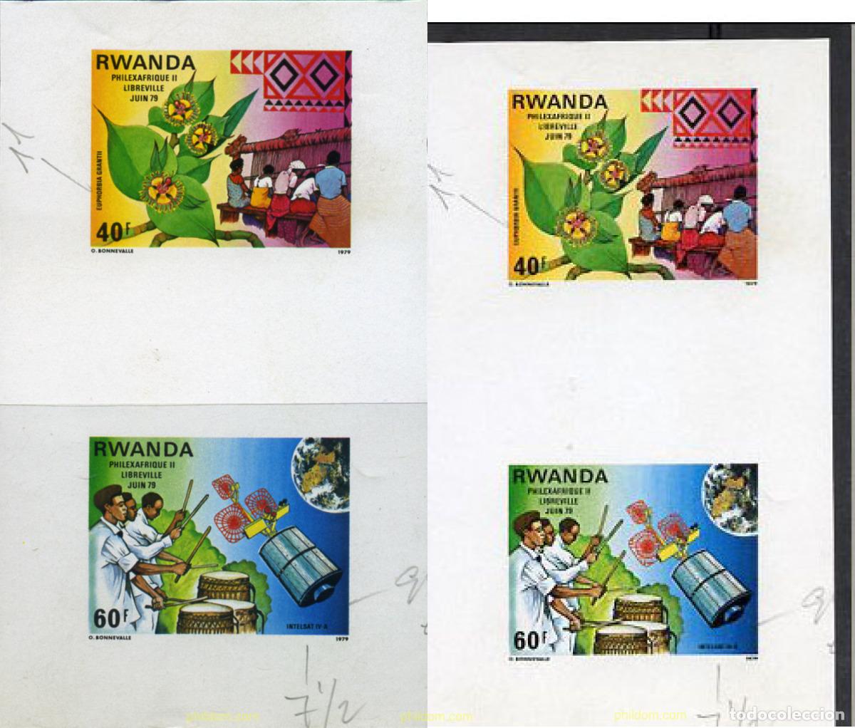 Sellos: 221918 MNH RUANDA 1979 PHILEXAFRIQUE II. EXPOSICION FILATELICA INTERNACIONAL