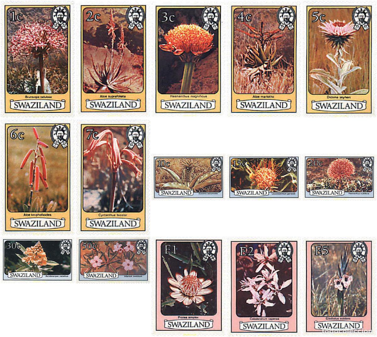 Sellos: 93819 MNH SWAZILANDIA 1980 FLORES