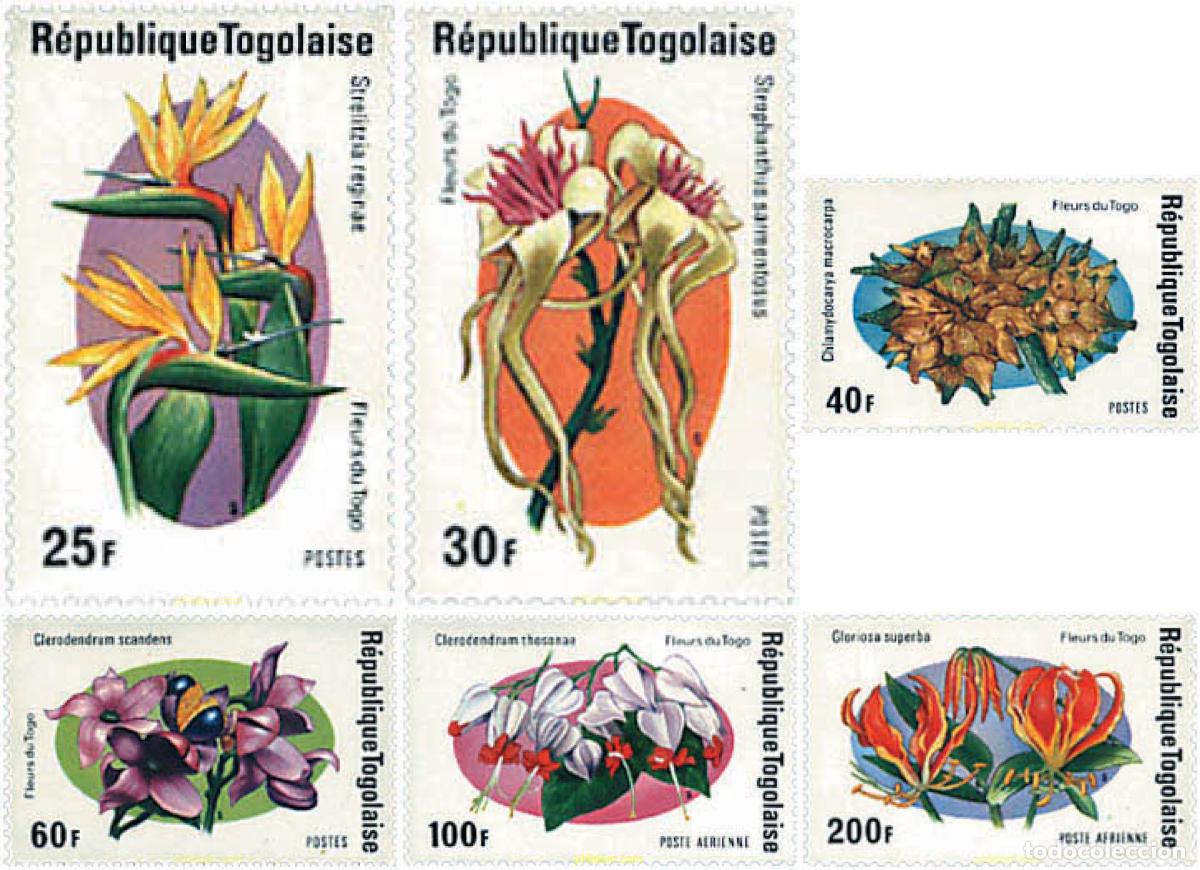 Sellos: 92257 MNH TOGO 1975 FLORES DE TOGO