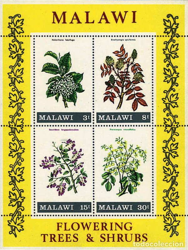 Sellos: 95231 MNH MALAWI 1971 FLORES DE ARBOLES Y ARBUSTOS
