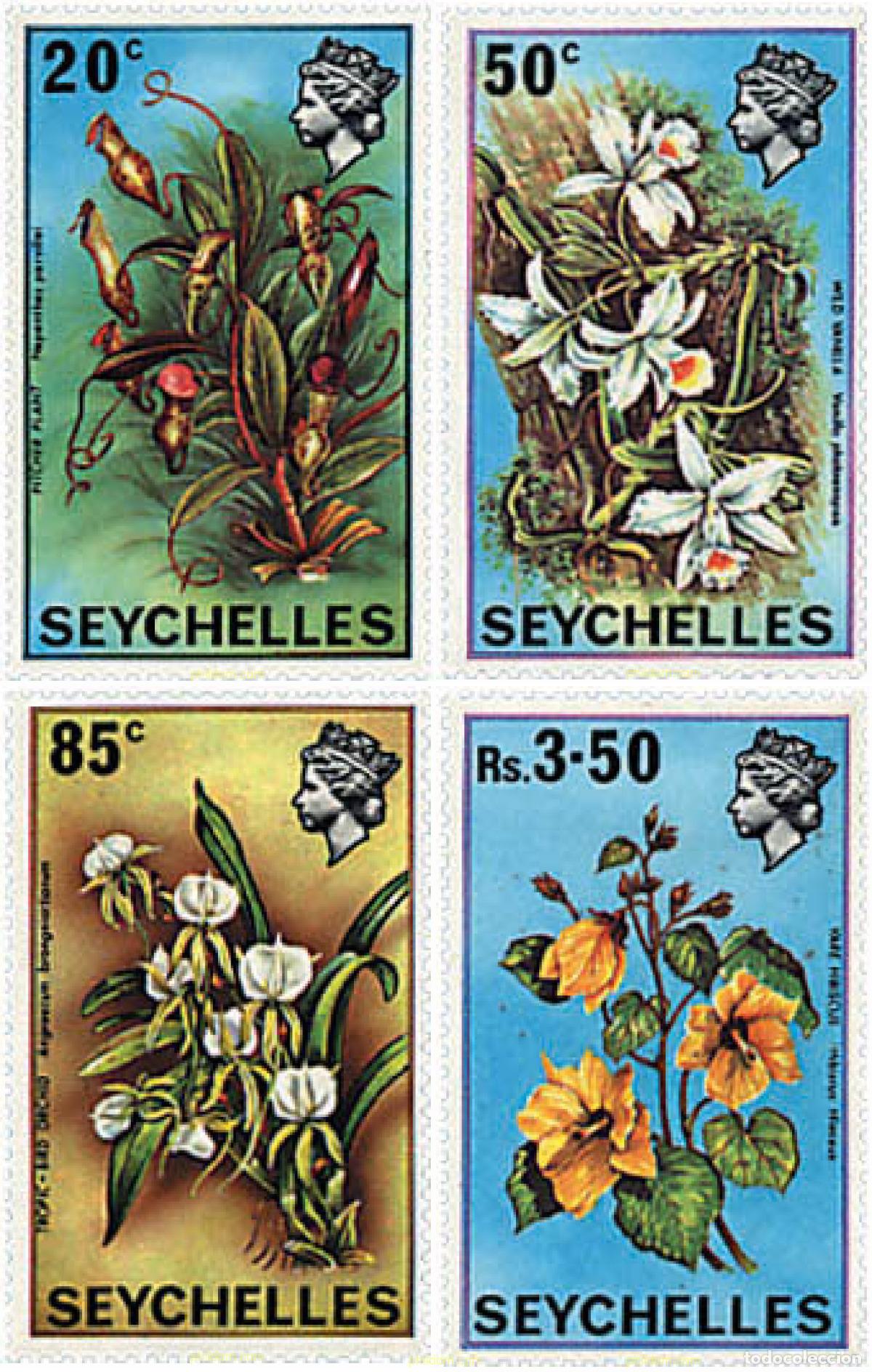 Sellos: 93327 MNH SEYCHELLES 1970 FLORES