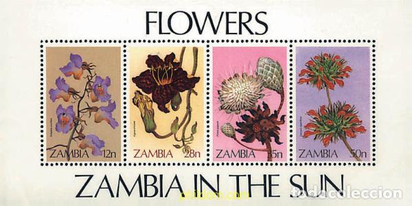 Sellos: 93100 MNH ZAMBIA 1983 FLORES
