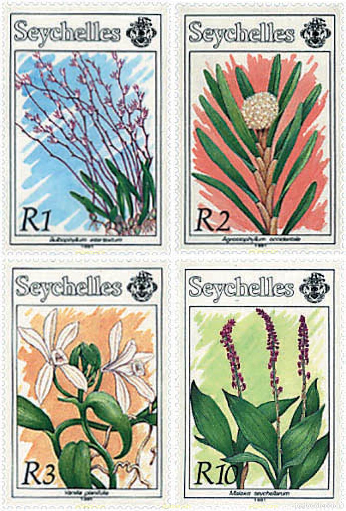 Sellos: 93337 MNH SEYCHELLES 1991 ORQUIDEAS
