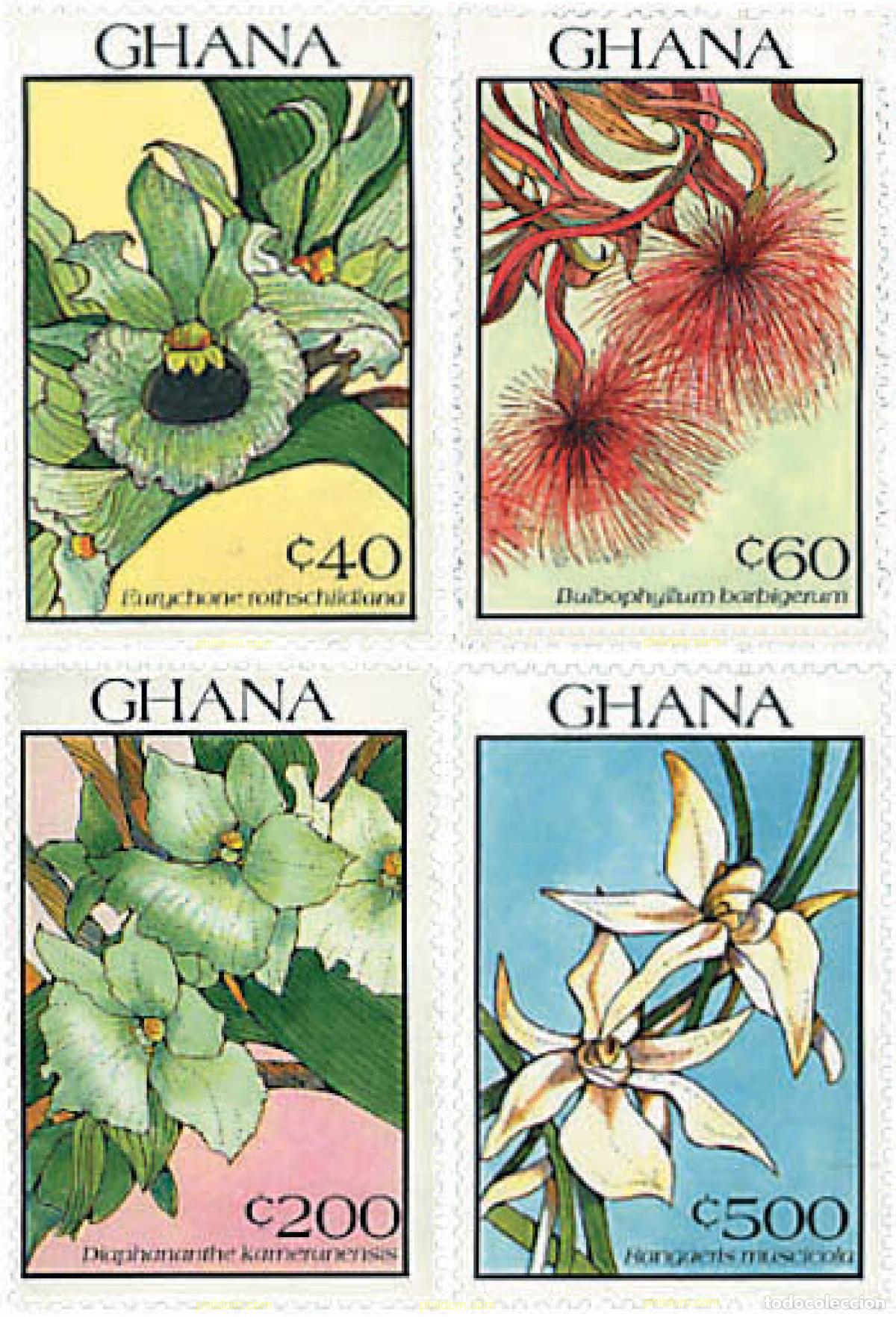 Sellos: 317344 MNH GHANA 1990 ORQUIDEAS