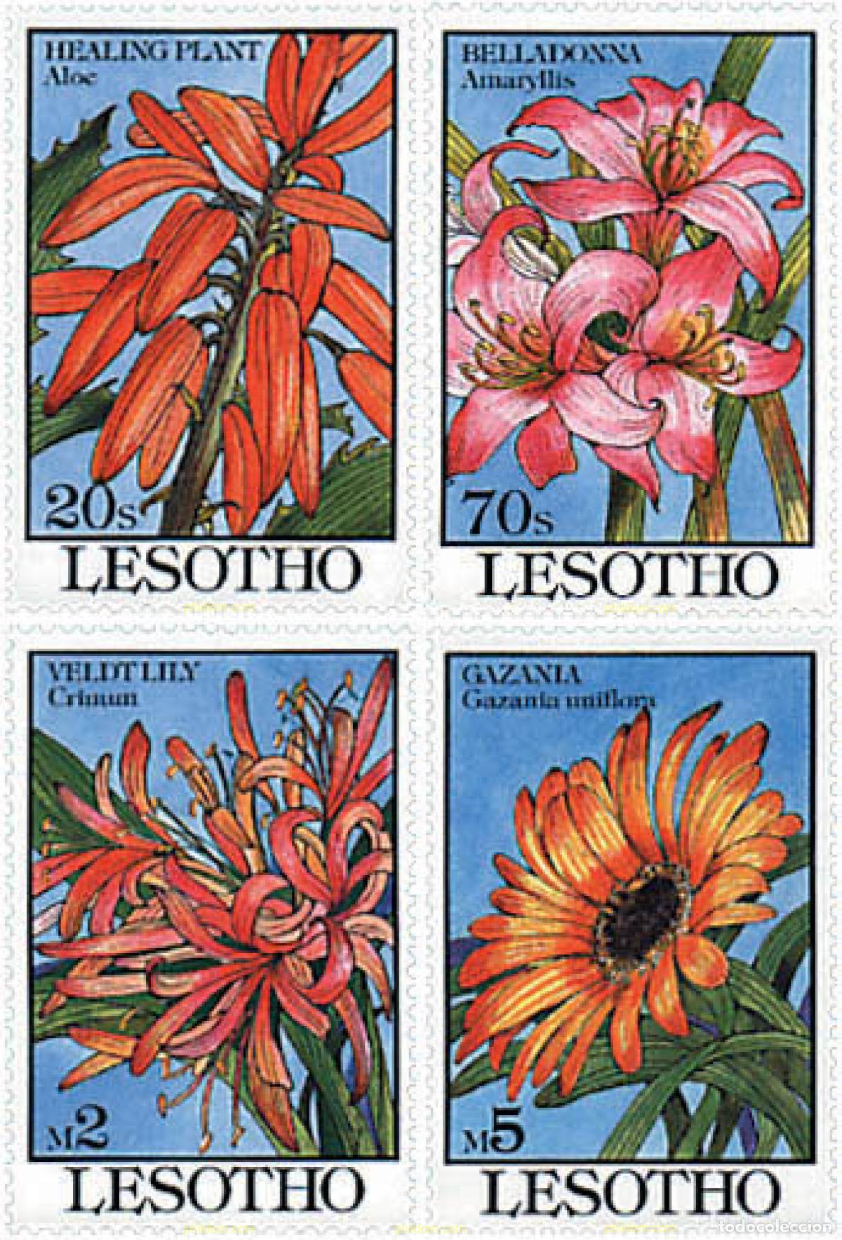 Sellos: 337955 MNH LESOTHO 1993 FLORES