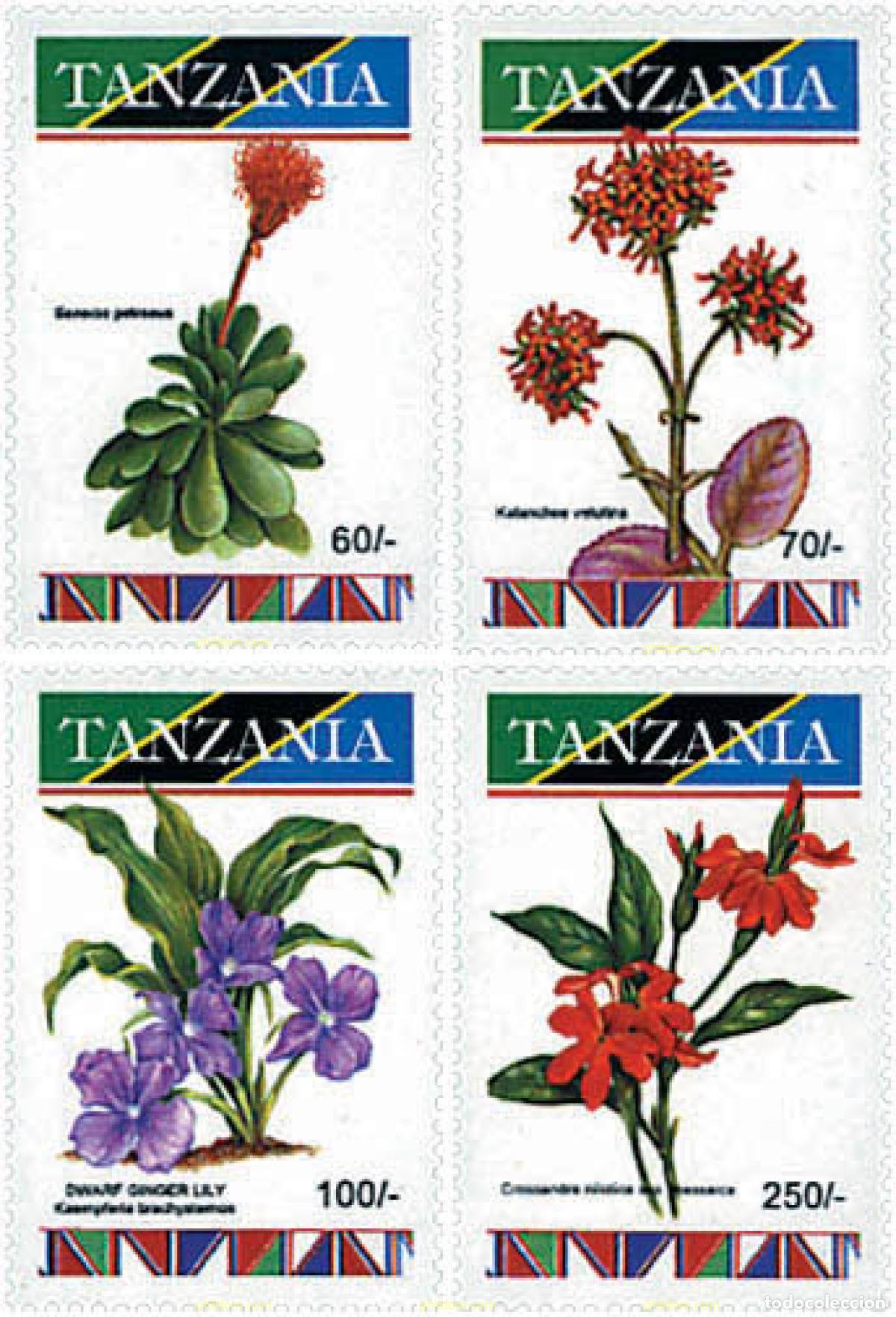 Sellos: 365287 MNH TANZANIA 1993 FLORES