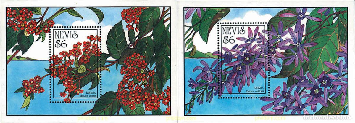 Sellos: 94598 MNH NEVIS 1993 FLORES TROPICALES
