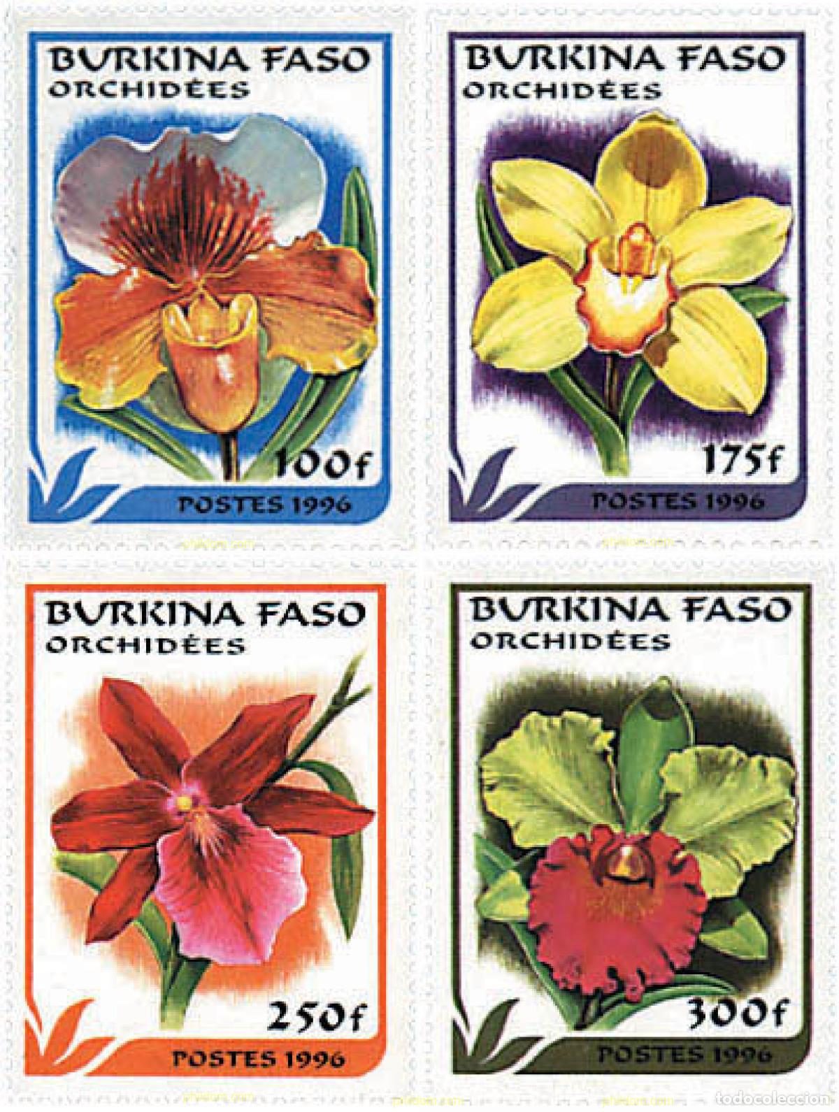 Sellos: 81946 MNH BURKINA FASO 1996 ORQUIDEAS