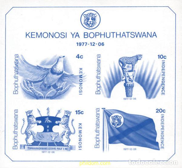 Sellos: 116283 MNH BOPHUTHATSWANA 1977 INDEPENDENCIA