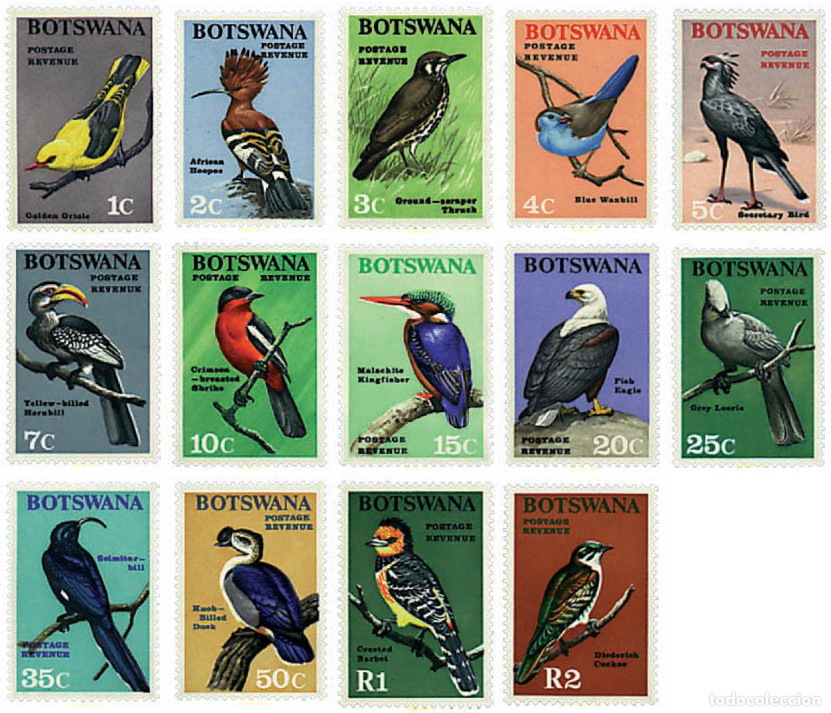 Sellos: 72720 MNH BOTSWANA 1967 AVES