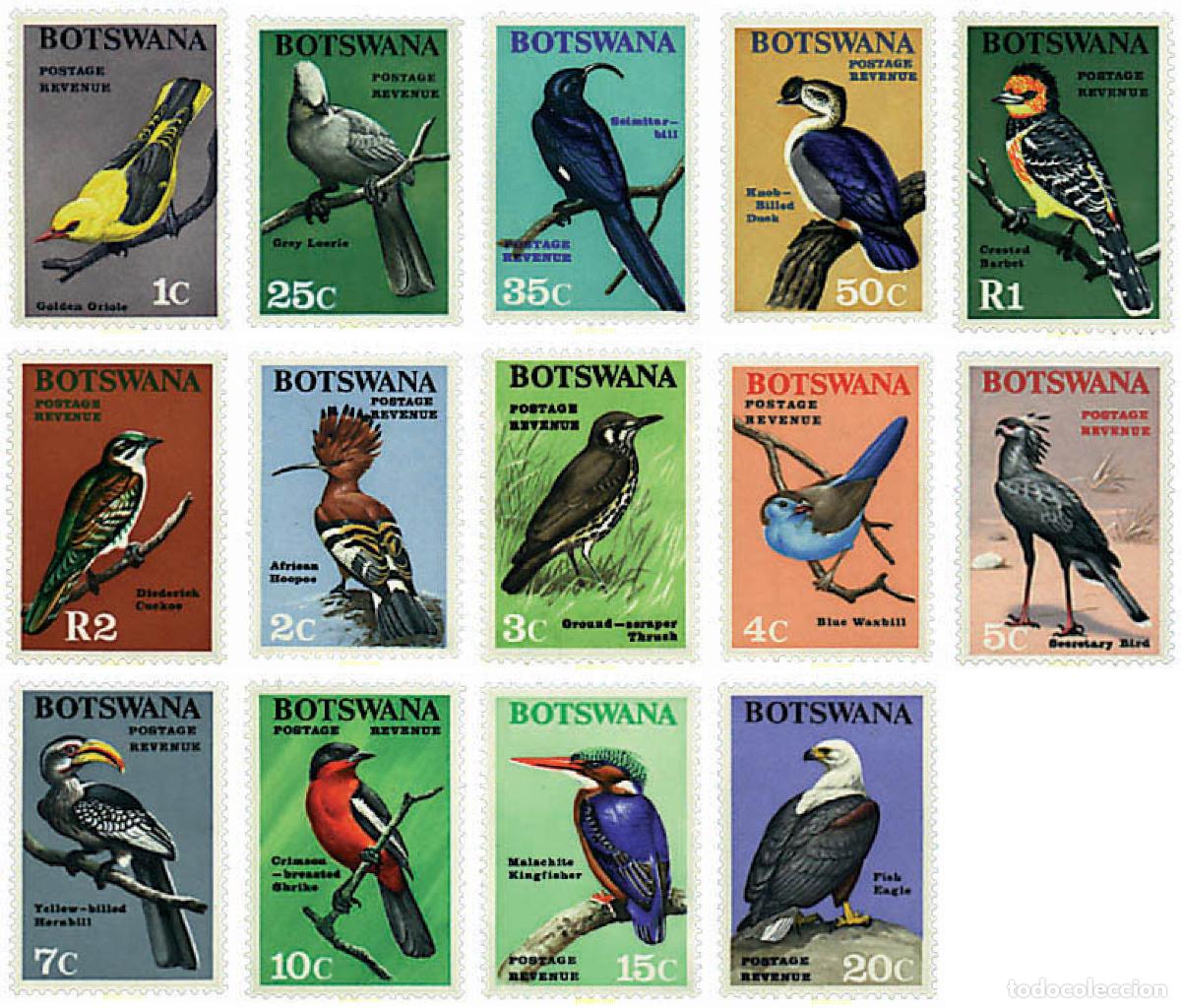 Sellos: 647790 HINGED BOTSWANA 1967 AVES