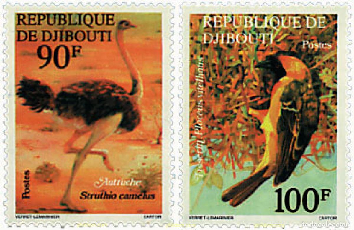 Sellos: 31786 MNH DJIBOUTI 1977 AVES