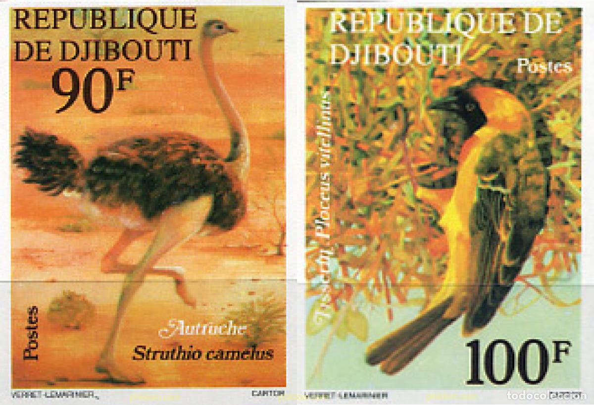 Sellos: 193463 MNH DJIBOUTI 1977 AVES