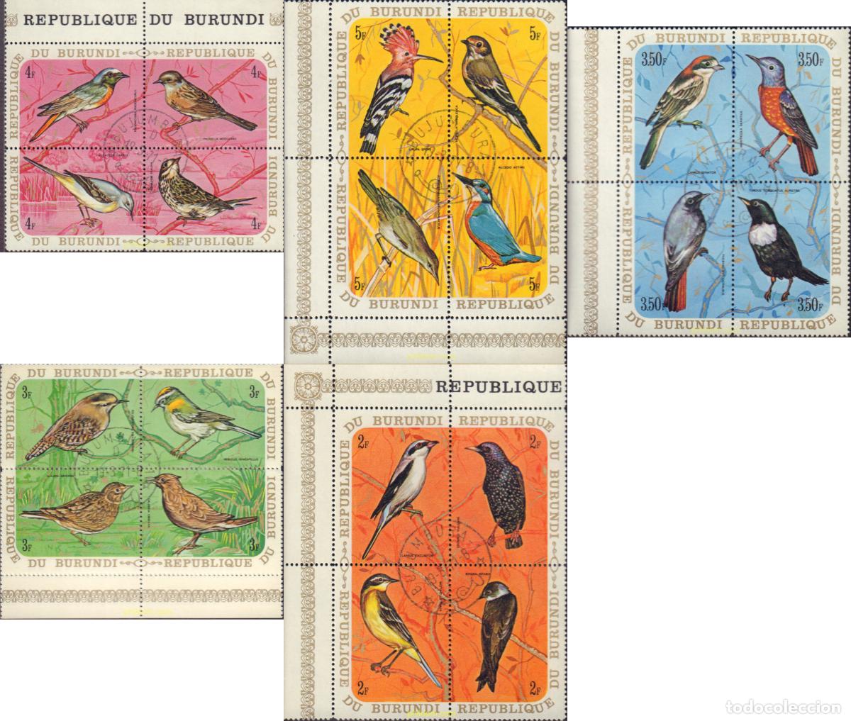 Sellos: 595598 USED BURUNDI 1970 AVES