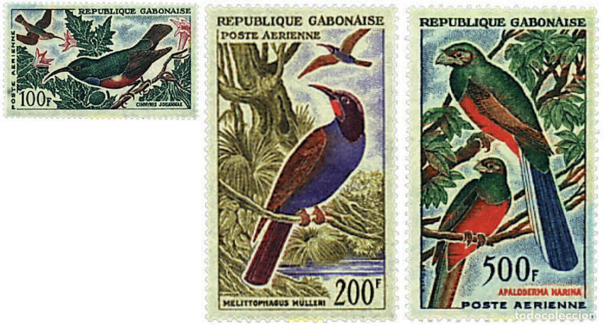Sellos: 90882 MNH GABON 1963 AVES