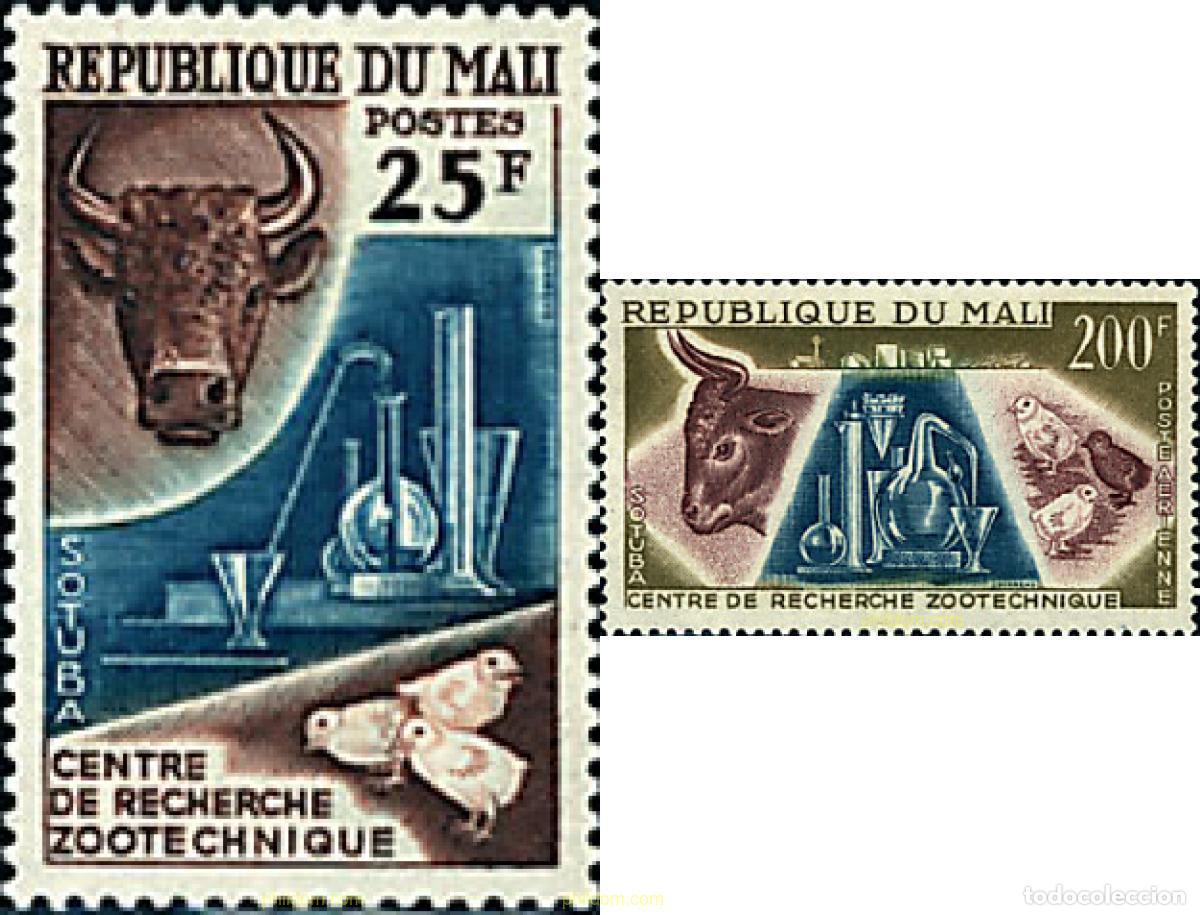 Sellos: 32028 MNH MALI 1963 CENTRO DE INVESTIGACION ZOOTECNICA