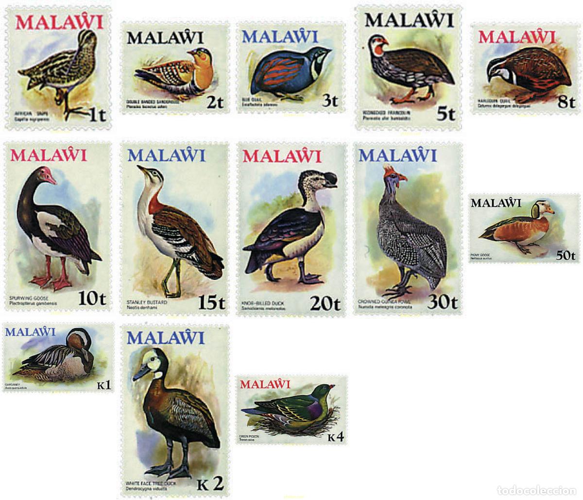 Sellos: 33912 MNH MALAWI 1975 MOTIVOS VARIOS