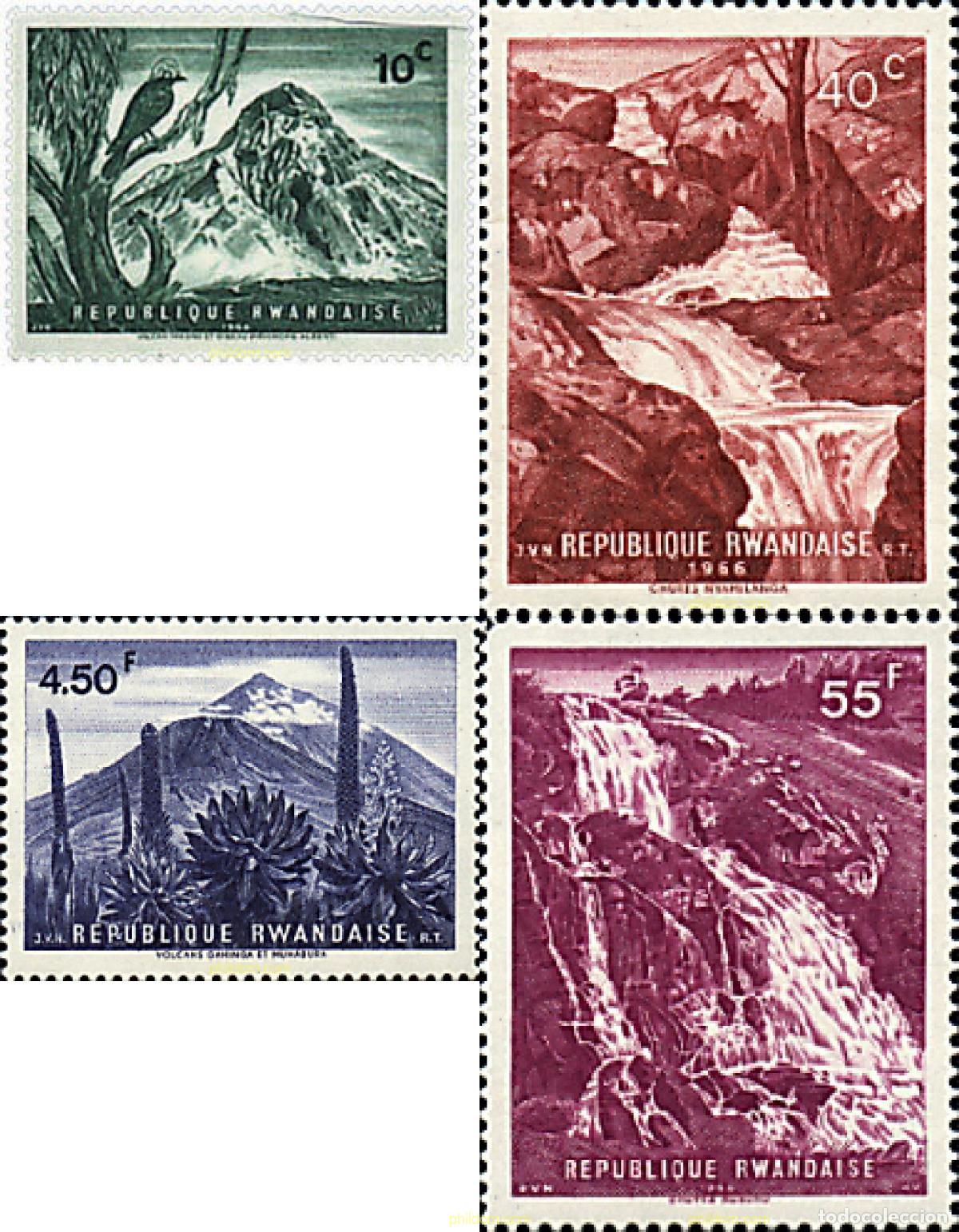 Sellos: 35743 MNH RUANDA 1966 PAISAJES