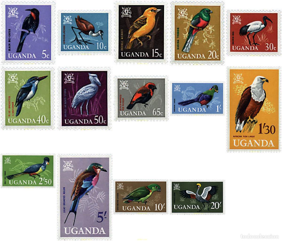 Sellos: 33855 MNH UGANDA 1965 AVES