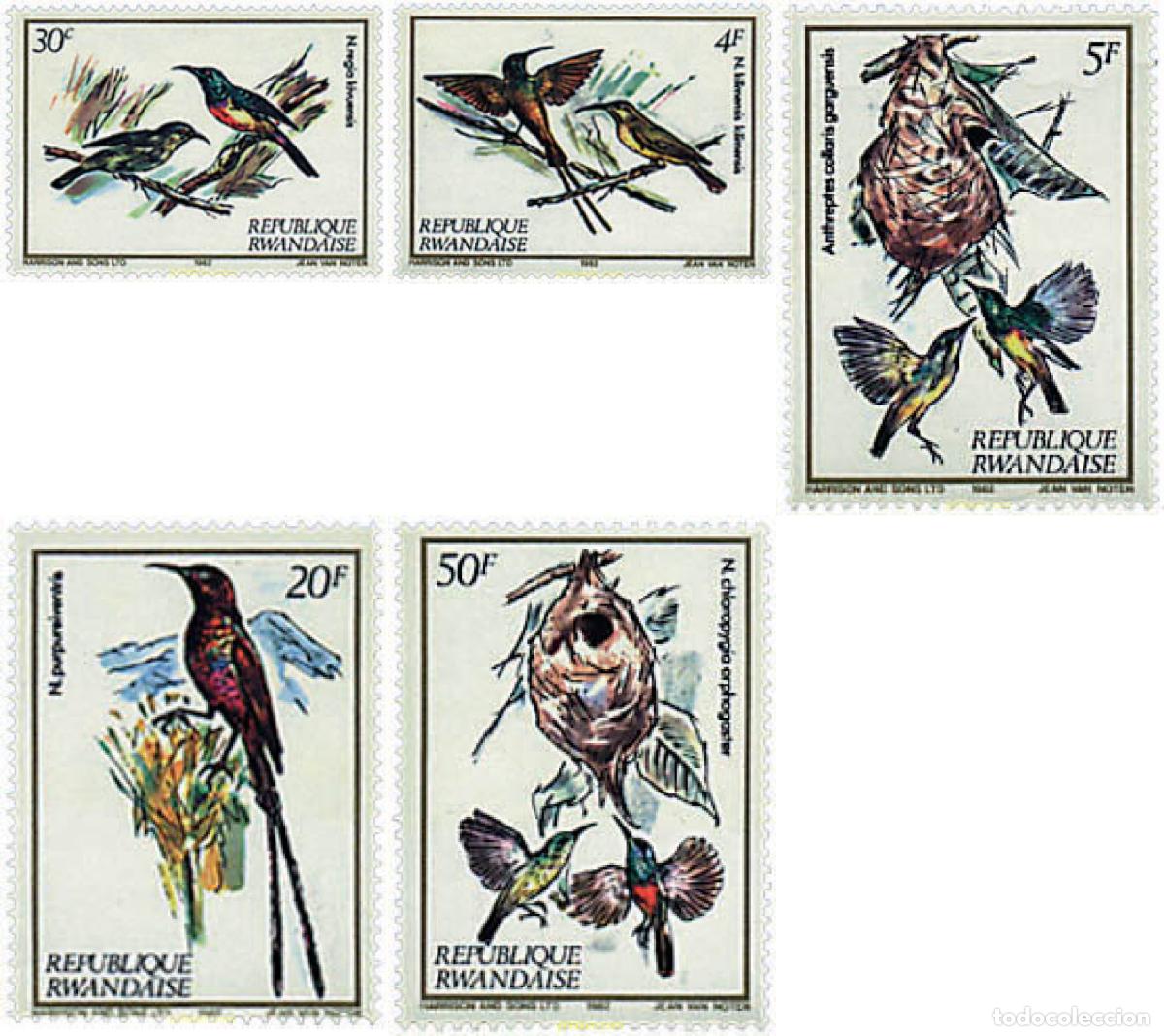 Stamps: 232392 MNH RUANDA 1983 AVES