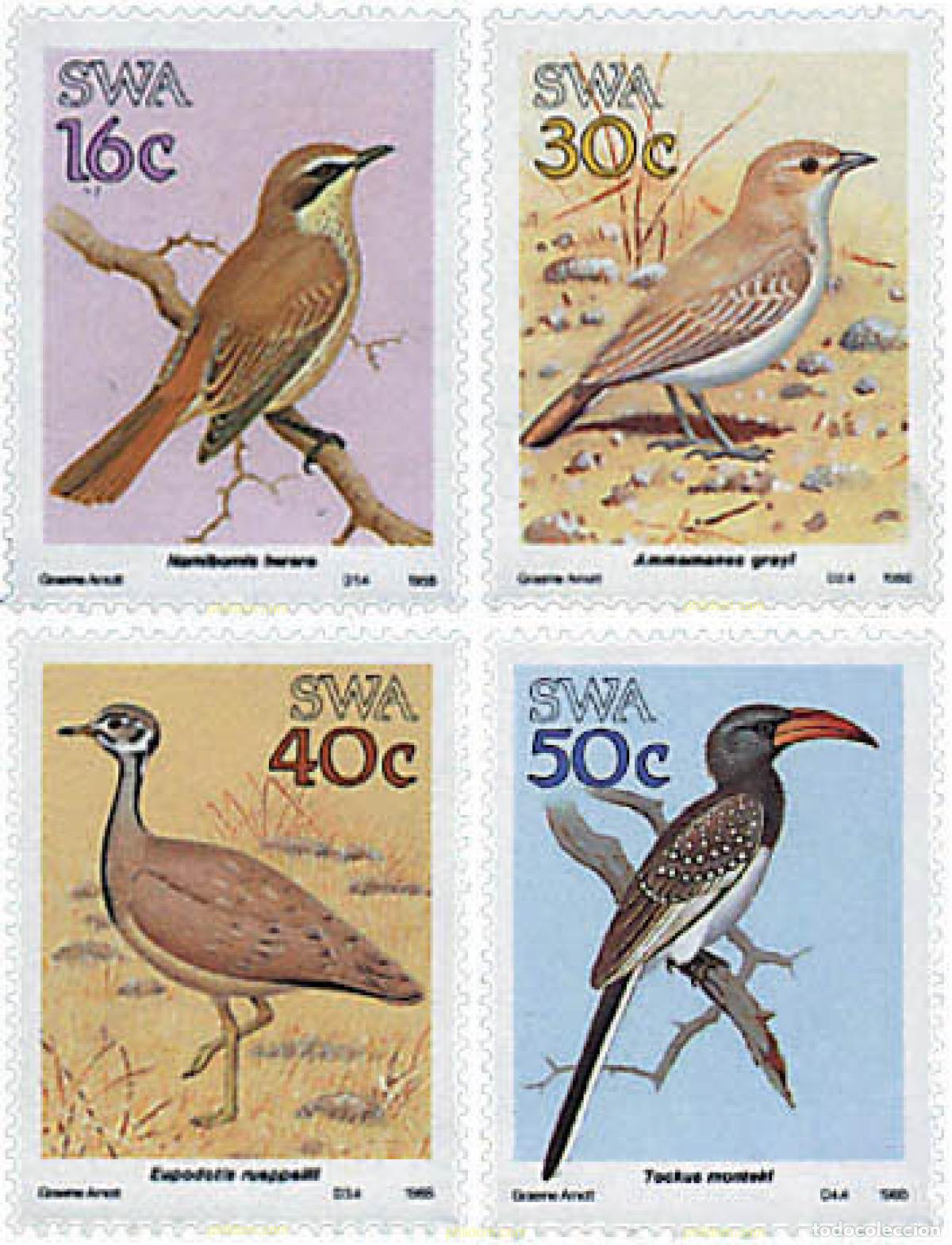 Sellos: 33725 MNH SUR OESTE AFRICANO 1988 AVES