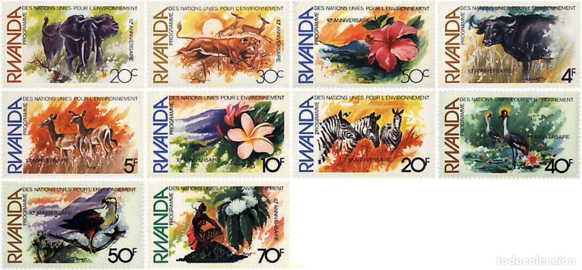 Sellos: 93897 MNH RUANDA 1982 10 ANIVERSARIO DEL PROGRAMA DE LAS NACIONES UNIDAS PARA EL DESARROLLO DE LA F