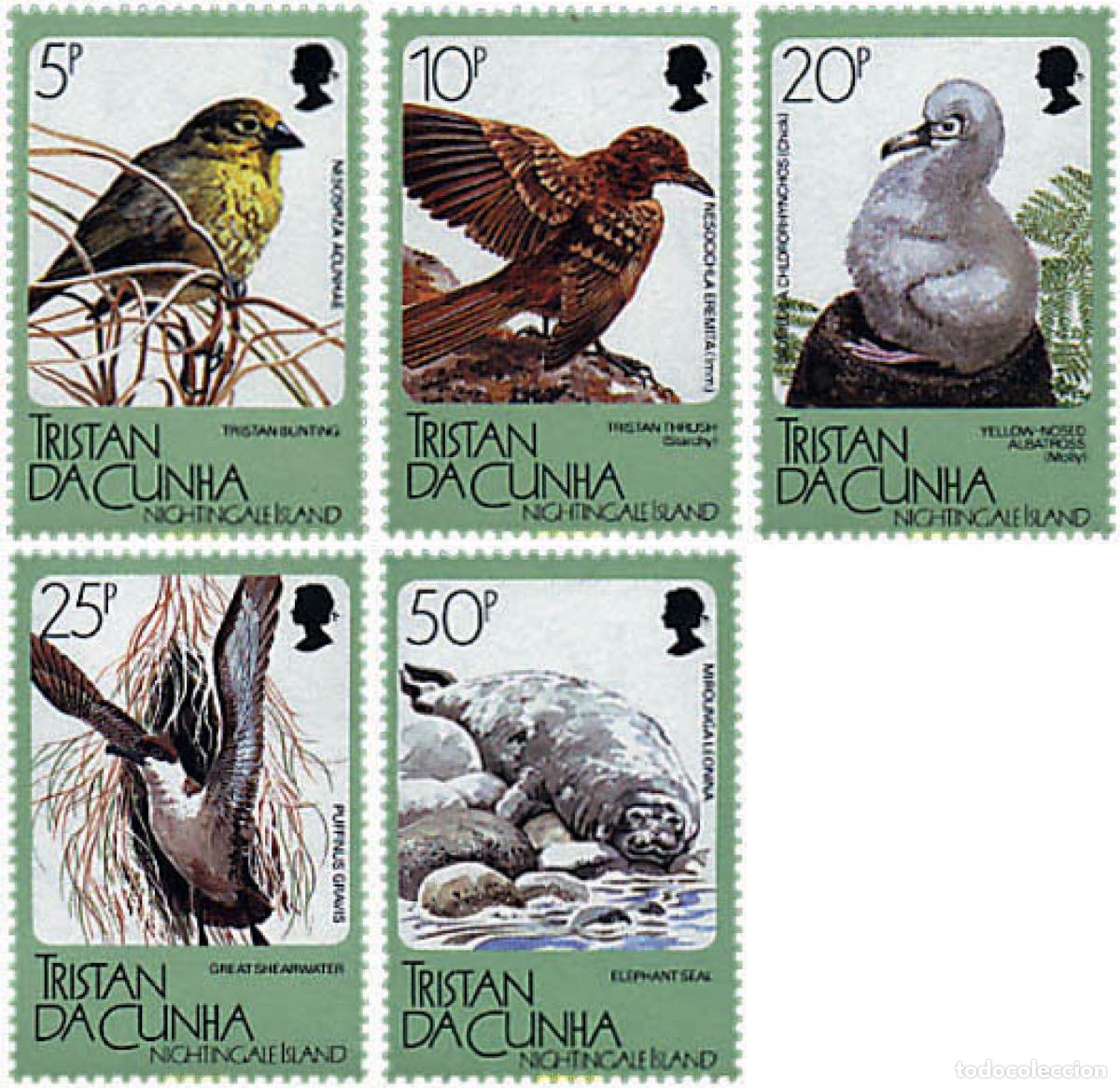 Sellos: 42749 MNH TRISTAN DA CUNHA 1988 FAUNA TIPICA DE LA ISLA NIGHTINGALE